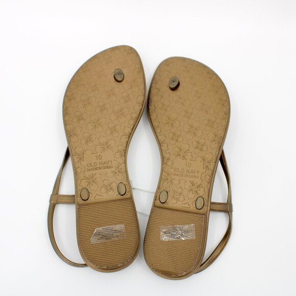 Old Navy Women's Rhinestone-Embellished Flip-Flops Size 10 - Picture 5 of 5